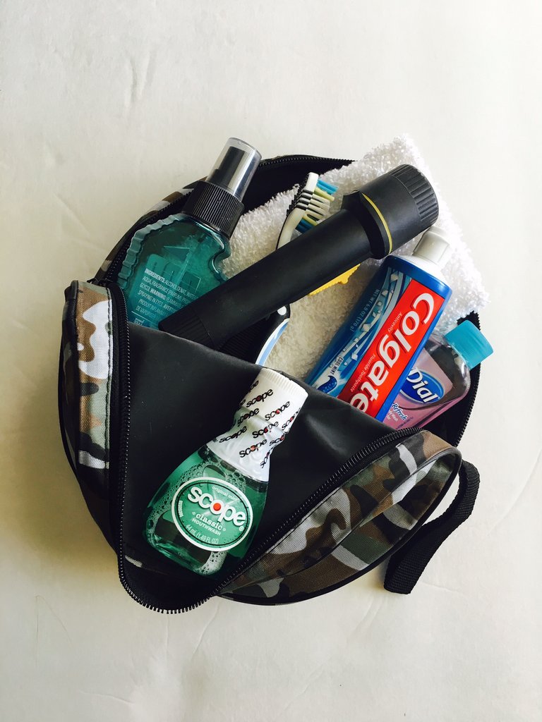 Camo Zippered Toiletries Bag - Camp and travel with ease